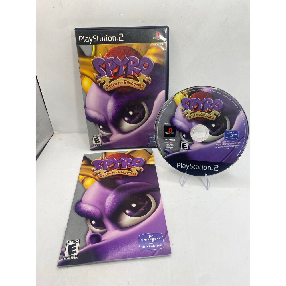 Spyro: Enter the Dragonfly (Sony PlayStation 2 PS2) *CIB - TESTED - BLACK LABEL*